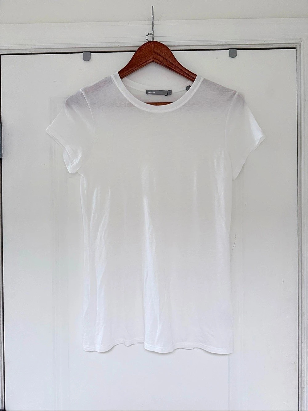 Vince Essential Pima Cotton White Crew Neck T-Shirt | M | EUC